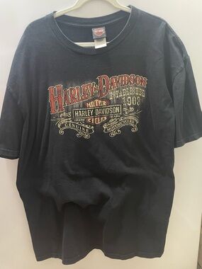 McDermott's Harley Davidson T Shirt Fort Ann NY USA Size 2XL XXL Black 2009